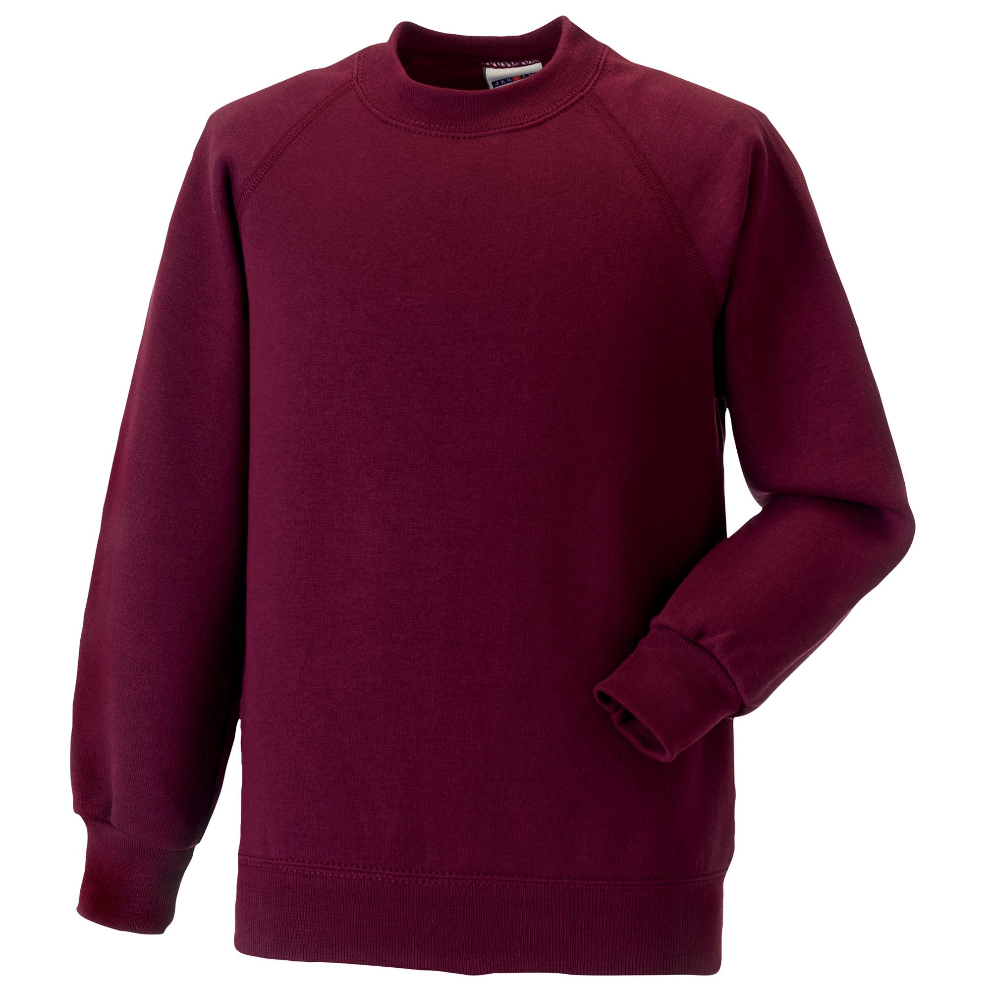 Jerzees Schoolwear Jerzees Schoolgear kindersweatshirt met raglanmouwen 1-2 bordeaux
