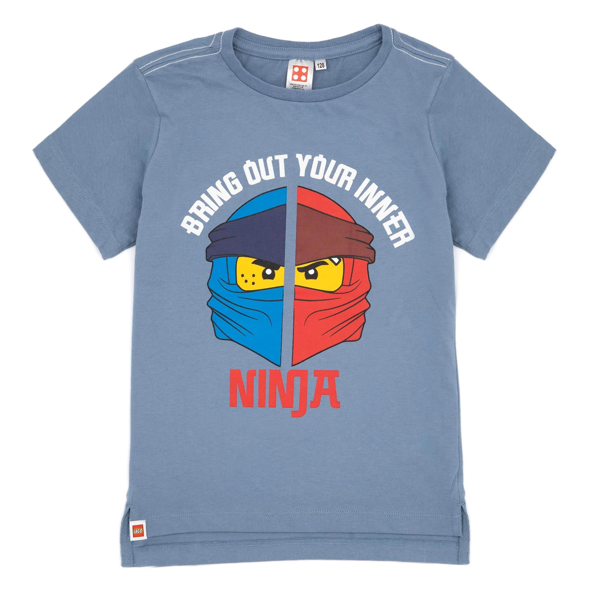 Pertemba FR - Apparel Lego Ninjago jongens Ninja T-shirt met korte mouwen 6-7 Years blauw