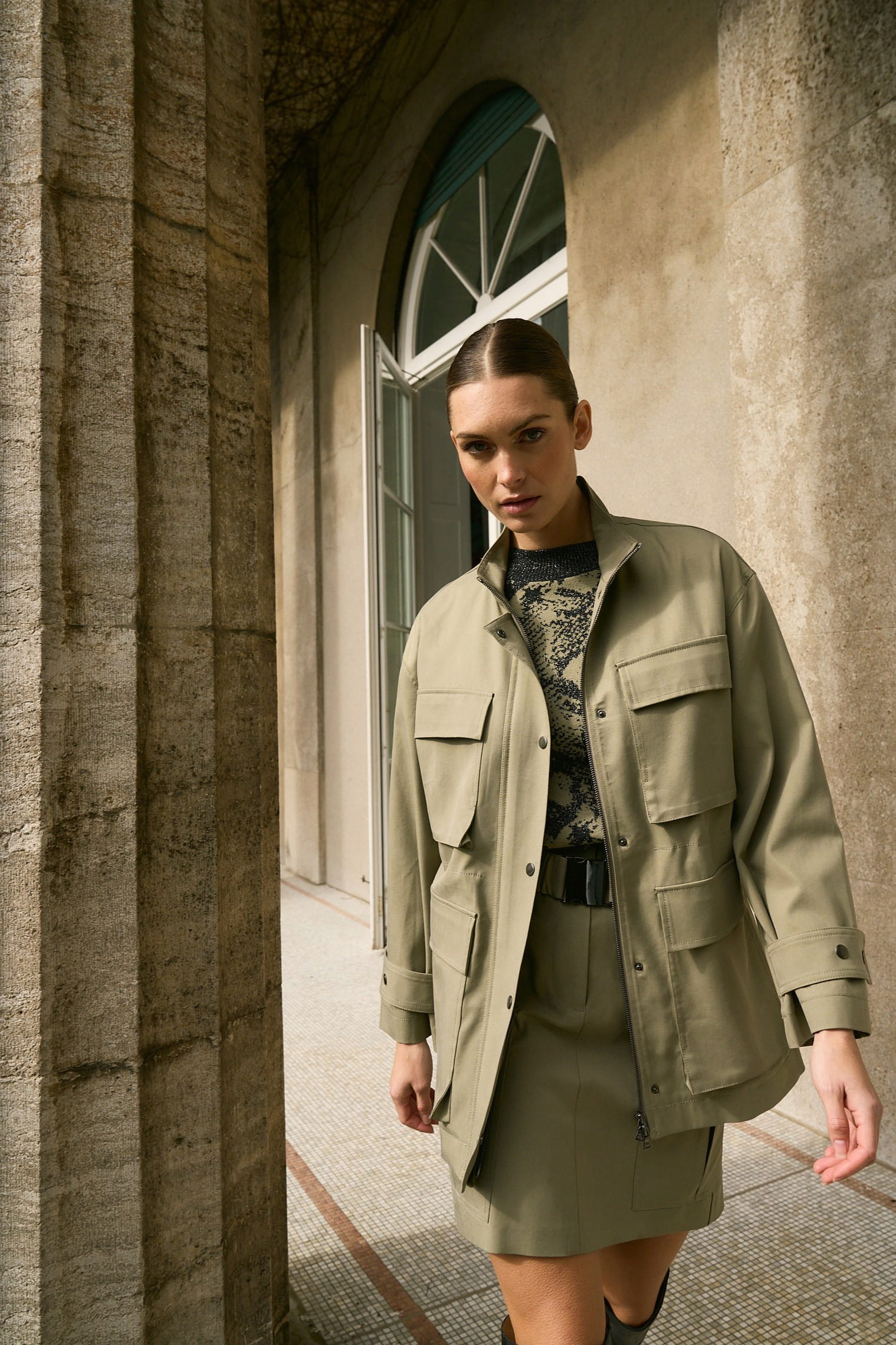MARC AUREL Jacke aus elastischem Tencel