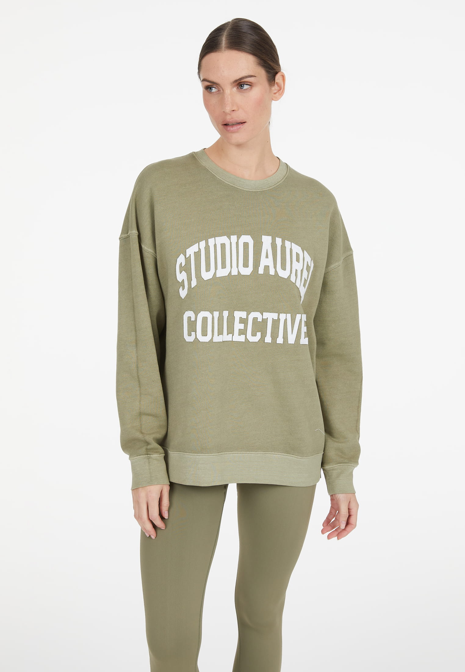 MARC AUREL Sweatshirt mit Logo-Applikation