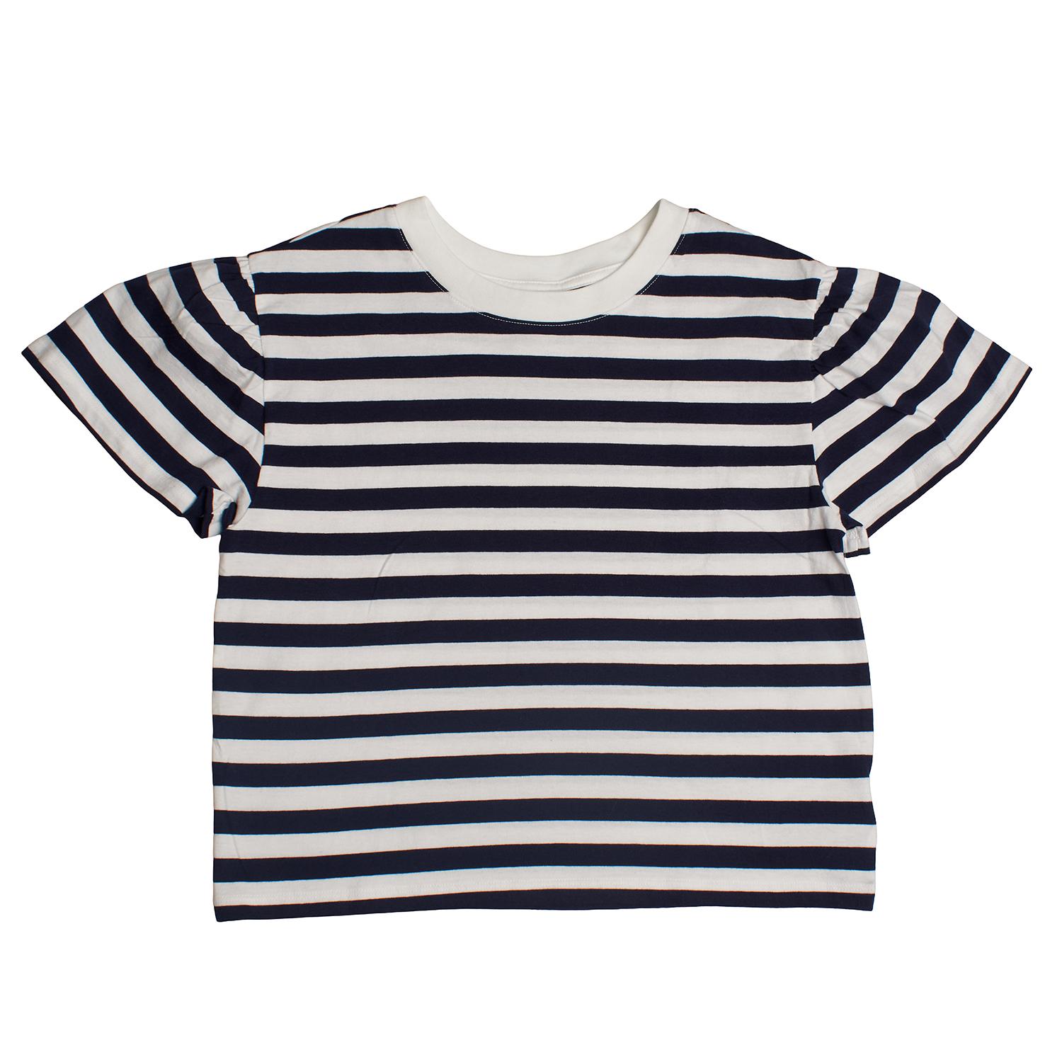 BlackPrice Camiseta de Mangas Abullonadas 665829 para Niña 6/7 AÑOS blauw