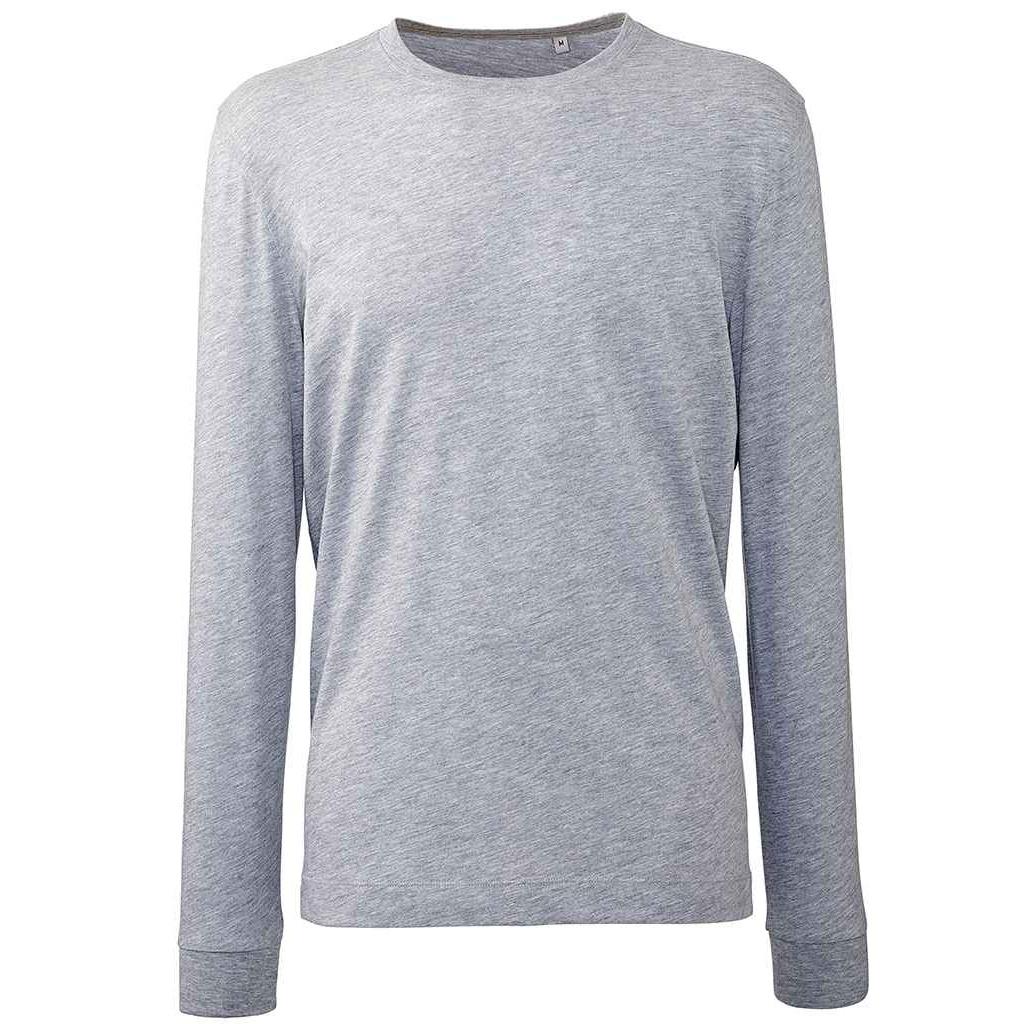 Anthem gemêleerd heren T-shirt met lange mouwen XS grijs