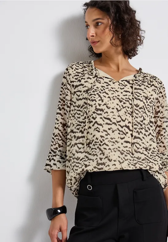 Street One Gedessineerde chiffontuniek