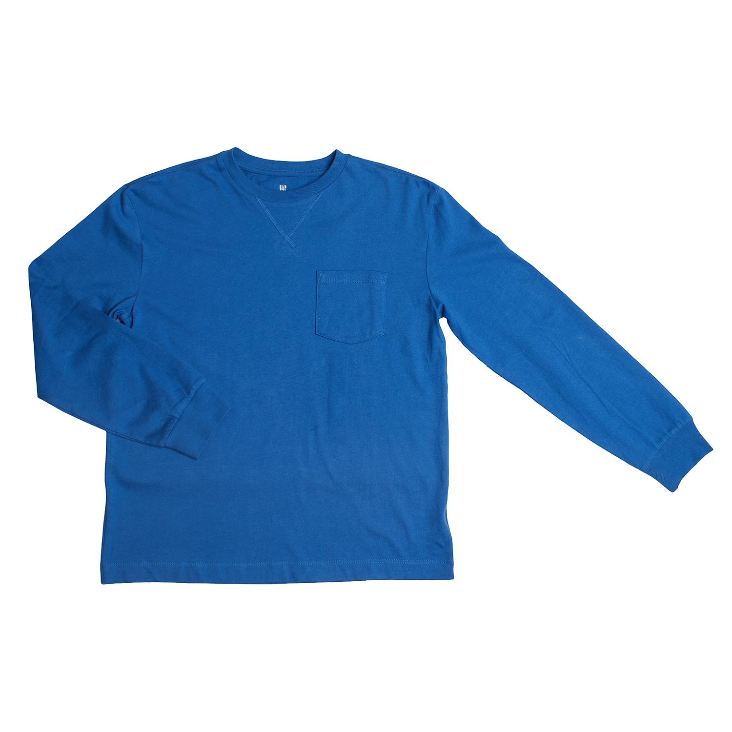 BlackPrice Camiseta Manga Larga con Bolsillo 867929 para Niño 10 AÑOS blauw