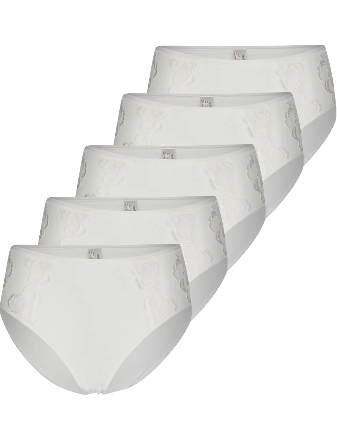 Nina von C 5-pack - dames maxi-taille slip kant
