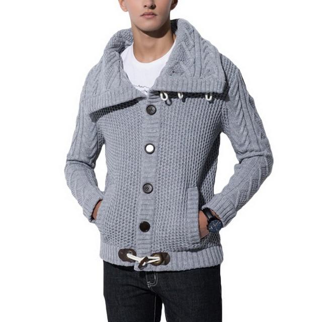 Hapyline Heren 2019 Gesp Trui Vest Winter Warme Dikke Hedging Coltrui Breien Jumper Truien XL
