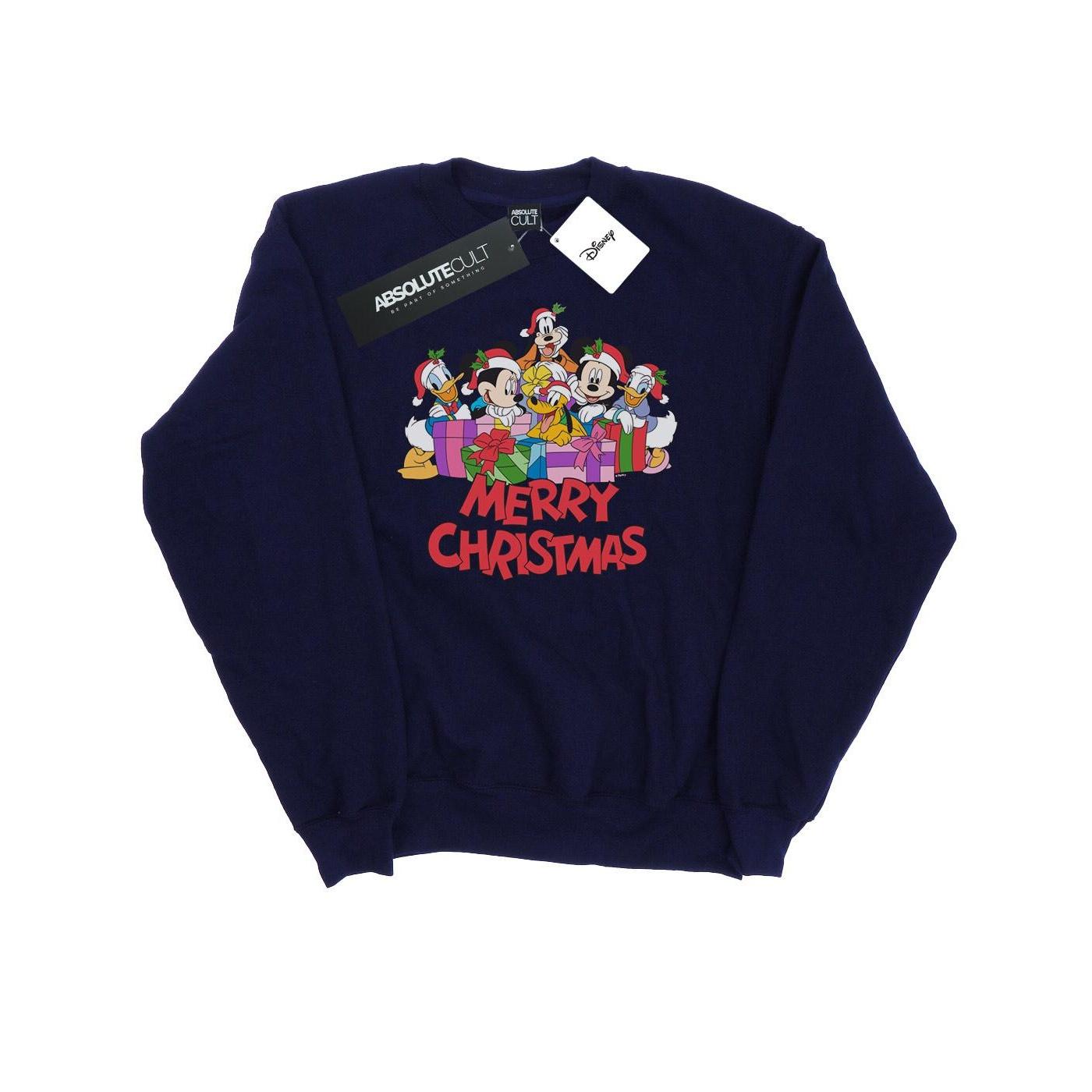 Disney Heren Mickey Mouse en vrienden kerstsweater XL marineblauwe kleur
