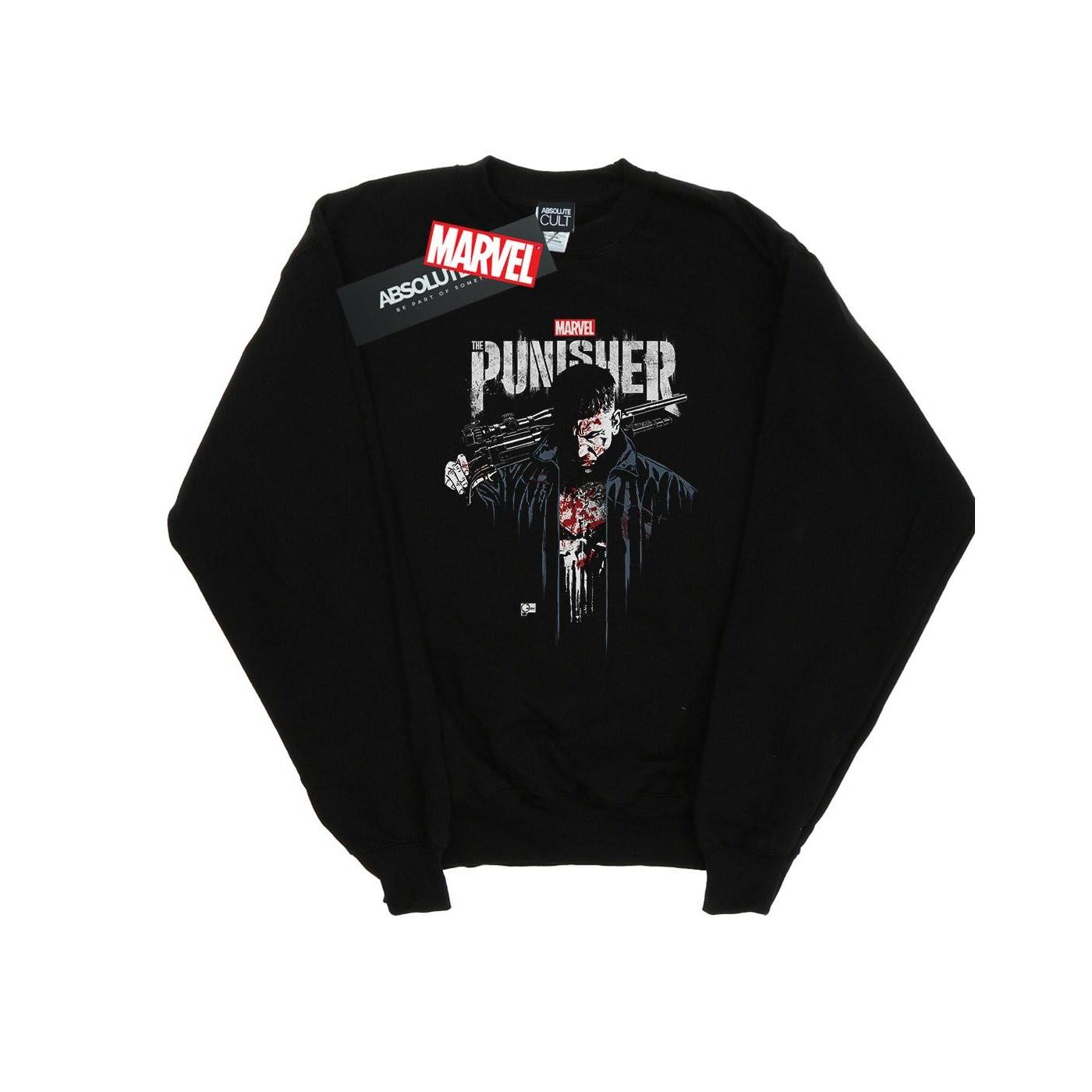 Marvel Heren The Punisher TV-serie Frank Castle Sweatshirt XXL zwart