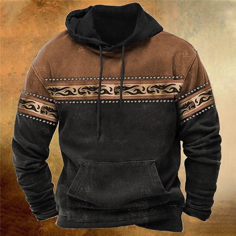 Bobby3 Hoodies Sweatshirt Heren Hoodie 3d Cowboy Bedrukte Pullover Mannelijk Yellowstone Losse Vintage Kleding Hot Oversized Heren Tops 2XL