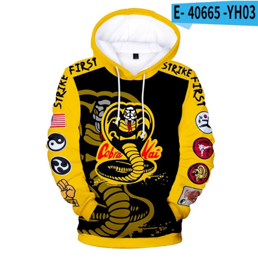 Wendy 3 The Karate Kid Cobra Kai 3D Print Hoodies Heren Sweatshirts Dames Trainingspakken Mode Herfst Harajuku Hoodie Casual Jongens Truien 160
