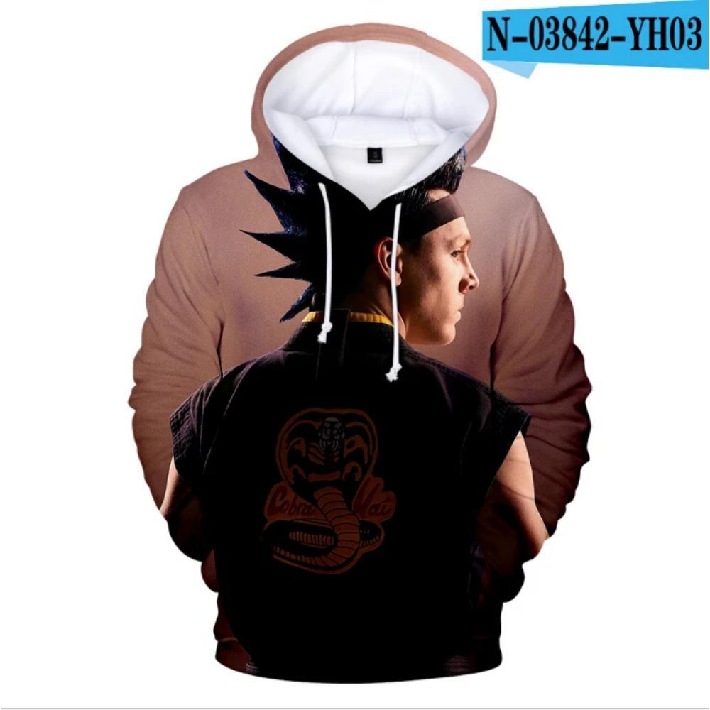 Wendy 3 The Karate Kid Cobra Kai 3D Print Hoodies Heren Sweatshirts Dames Trainingspakken Mode Herfst Harajuku Hoodie Casual Jongens Truien 140