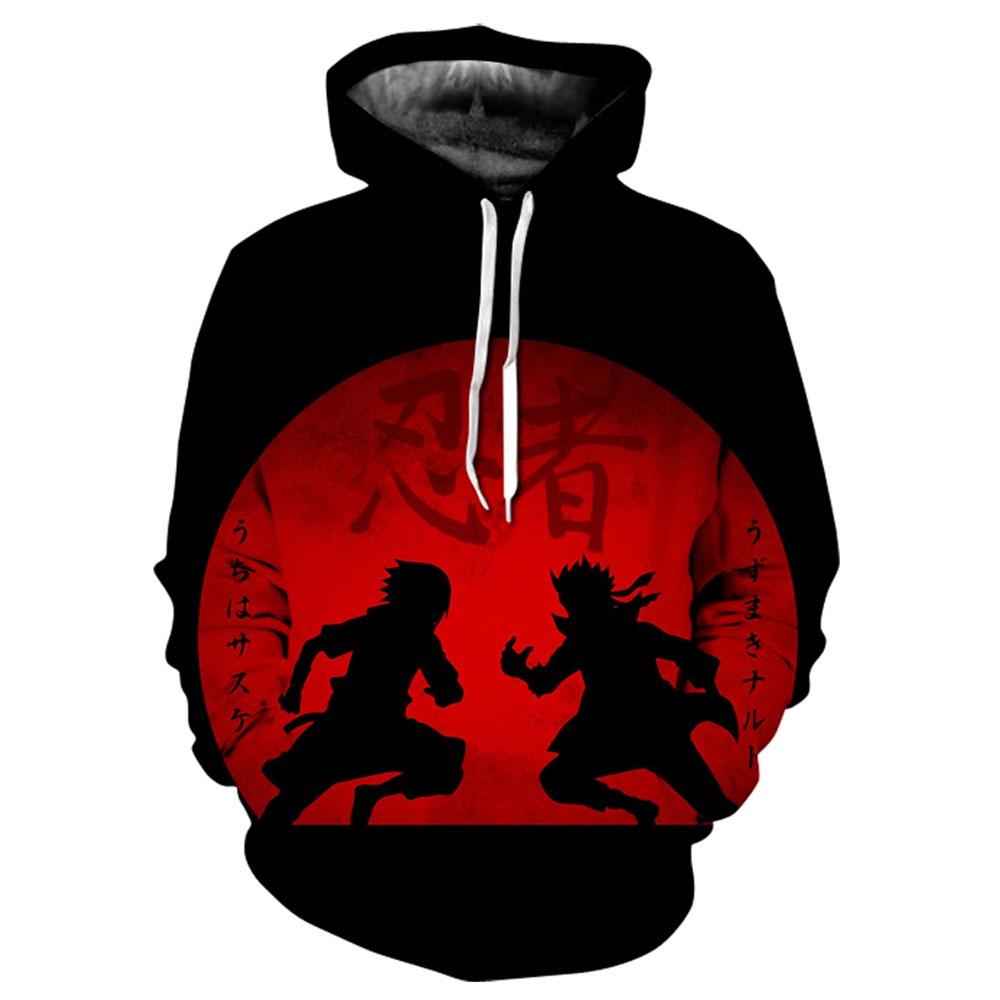 ETST 07 Anime Naruto Hooded Sweatshirts Heren truien Hatake Kakashi 3D Hoodies Streetwear Unisex 3XL