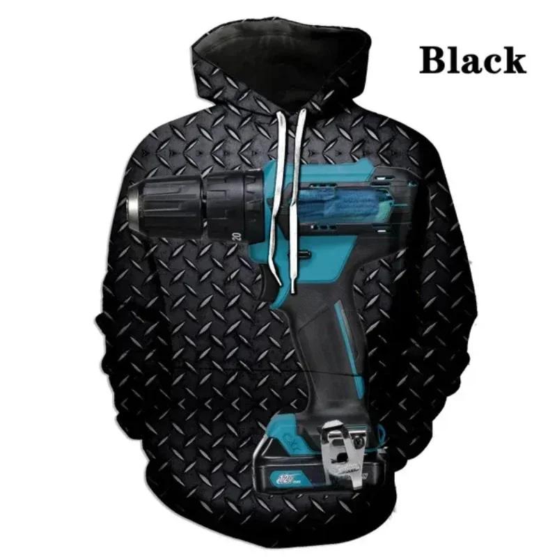 ETST0013 Prachtige Makita Tools Hooded Sweatshirt Casual Man Hoodie 3D Geprinte Hoodies Oversized Haikyuu Grafische Cosplay Herenkleding XL