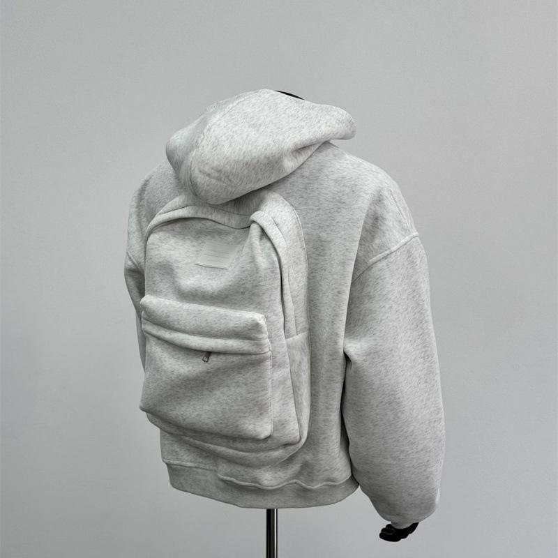 Harvest Day Lente Herfst Heren Hoodie Effen Achterkant Klein Zakontwerp Sweatshirt Heren Dames Trendy Merk Jas met Capuchon voor Heren Jassen M