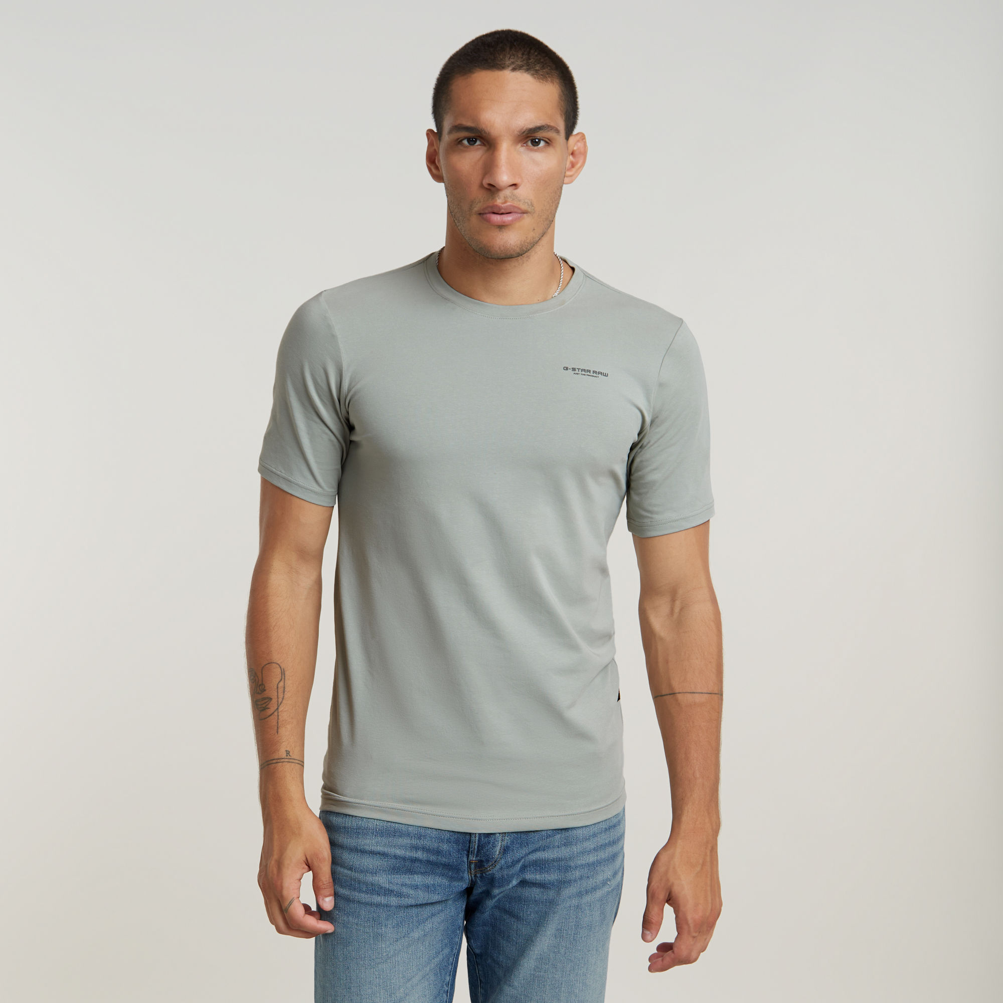 G-Star RAW Slim Base T-Shirt - Grijs - Heren