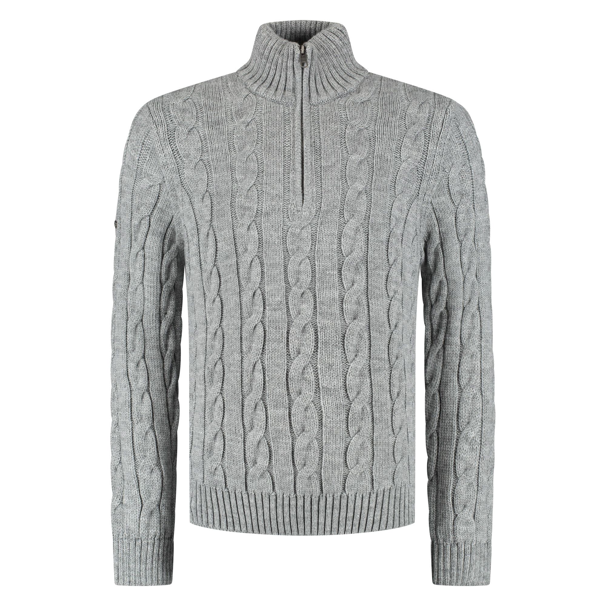 Superdry Jacob Cable Knit Half Zip Trui Heren