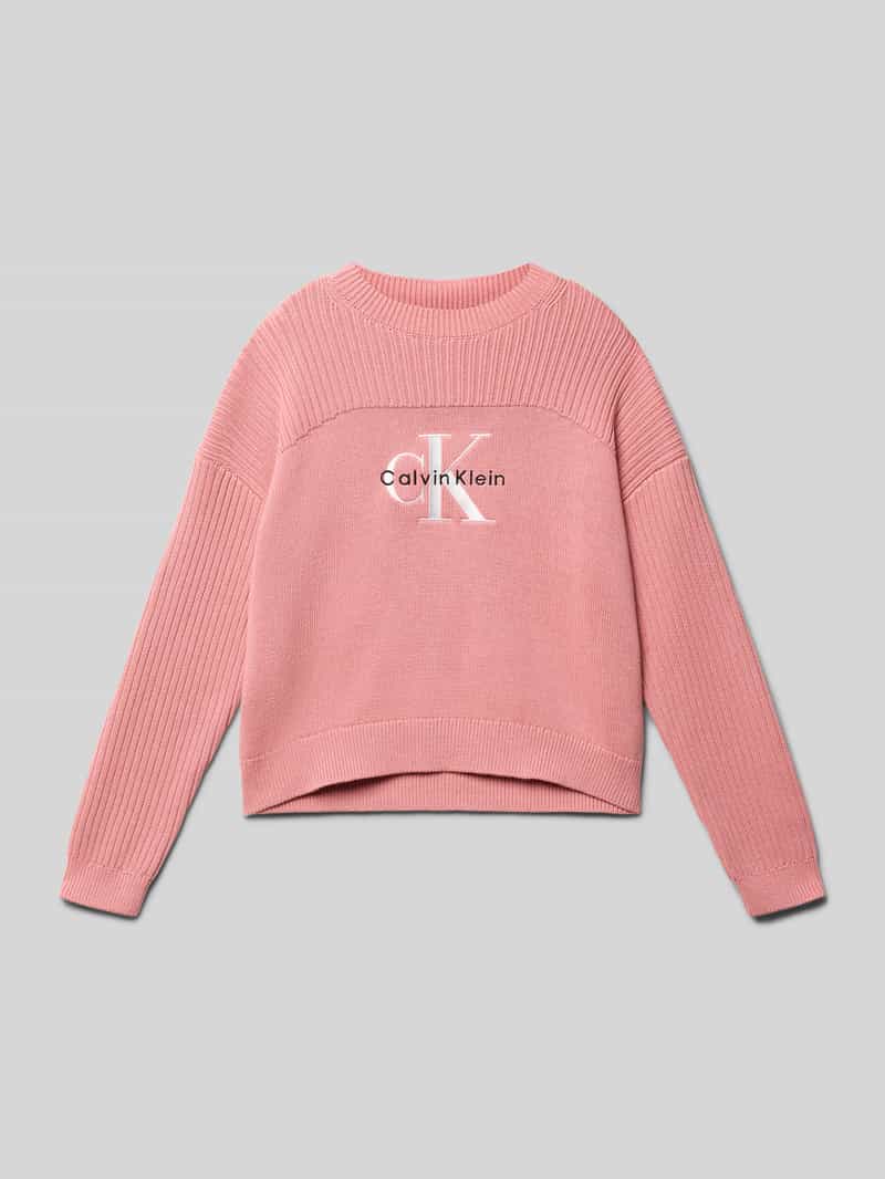 Calvin Klein Gebreide trui MONOLOGO CN SWEATER