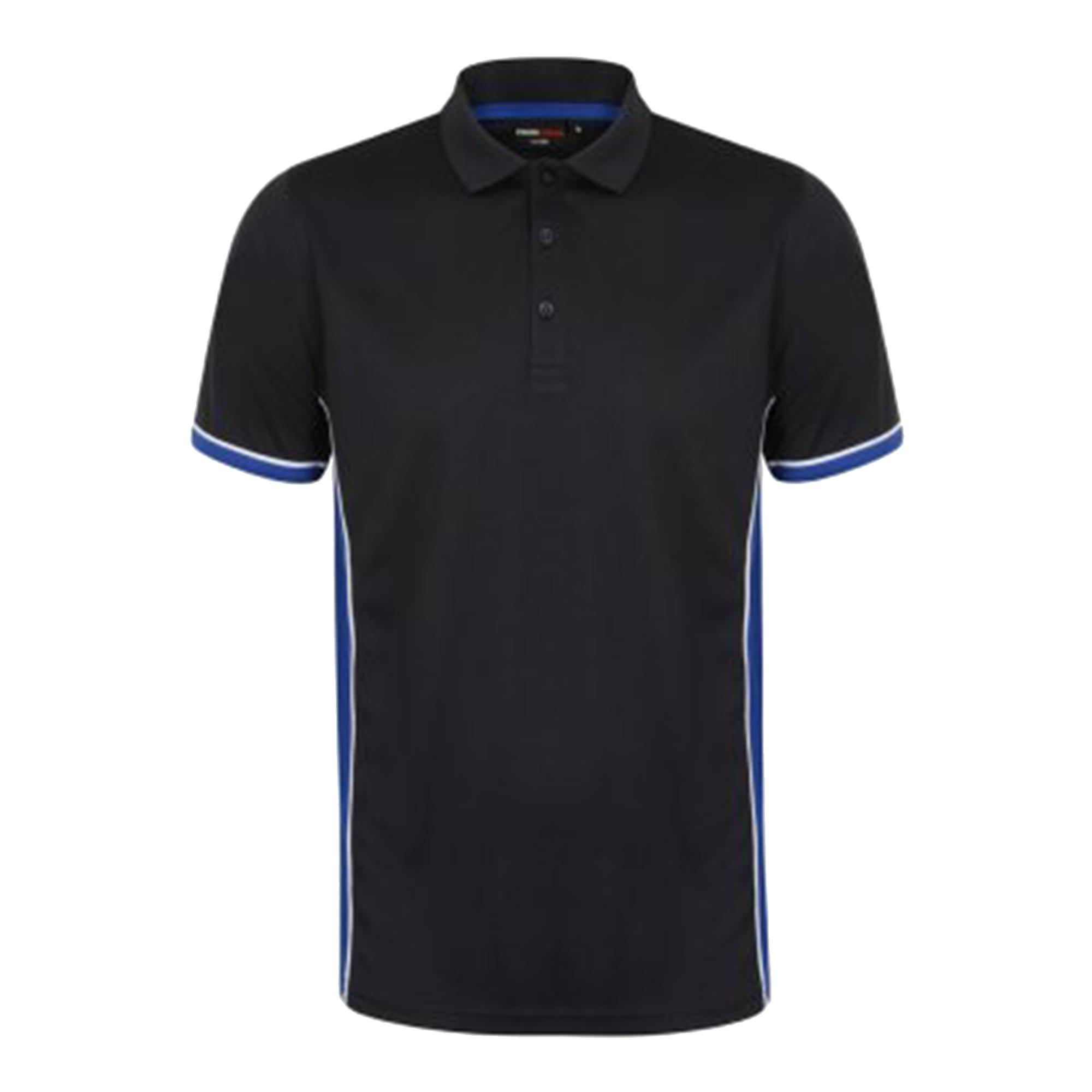 Finden & Hales Heren TopCool contrastpoloshirt met korte mouwen M