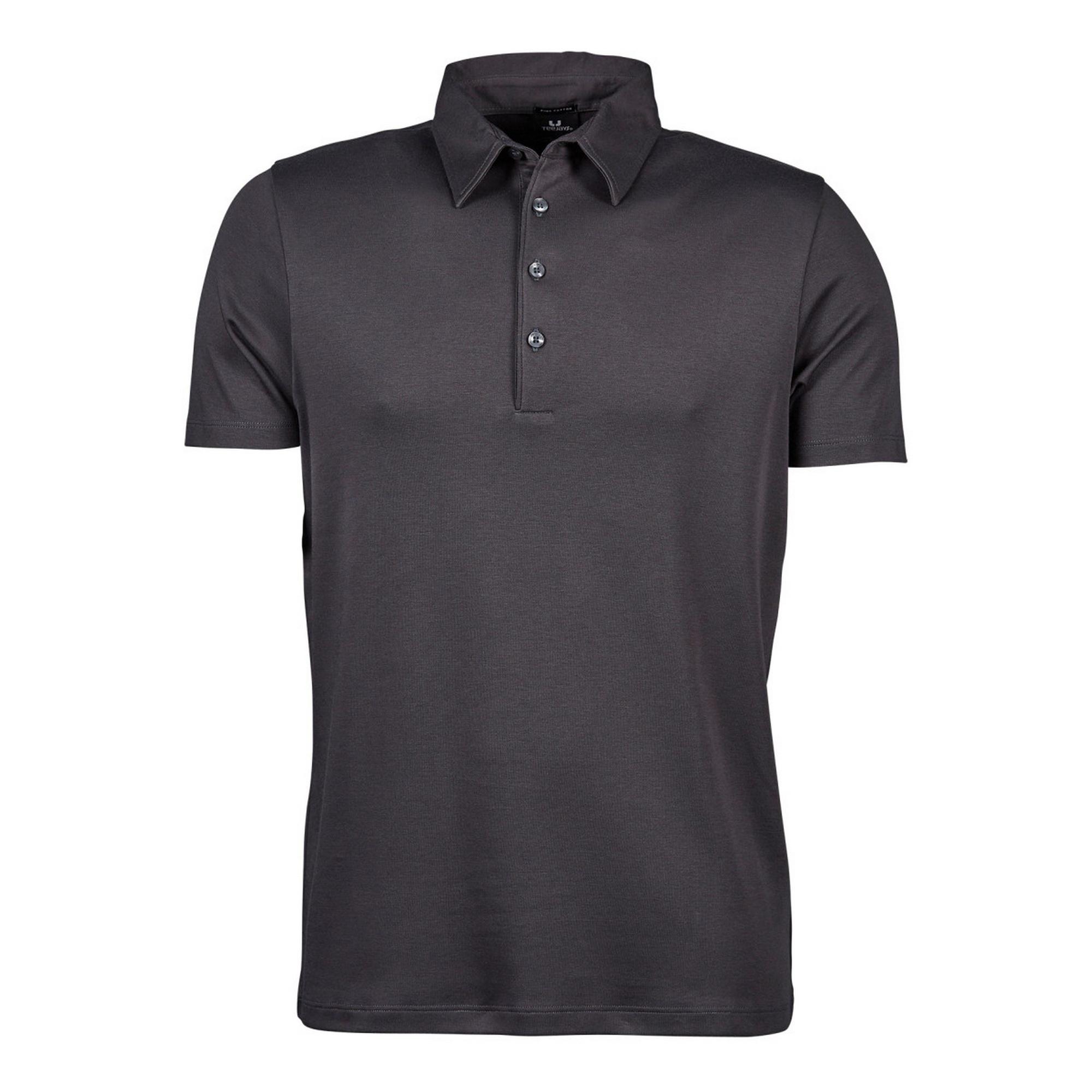 Tee Jays Heren Pima katoenen poloshirt met korte mouwen L