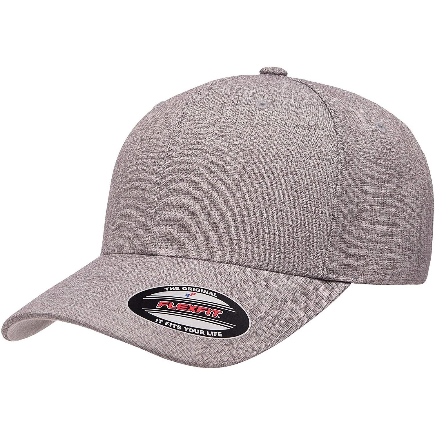 FLEXFIT unisex Heatherlight-pet voor volwassenen L-XL