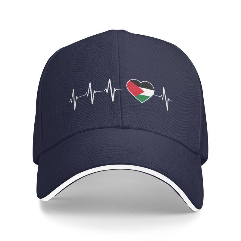 Animedrama Palestijnse hartslag Baseball Cap volwassen I Love Palestina land vlag hart familie verstelbare papa hoed voor unisex vrouwen hiphop Baseball Cap