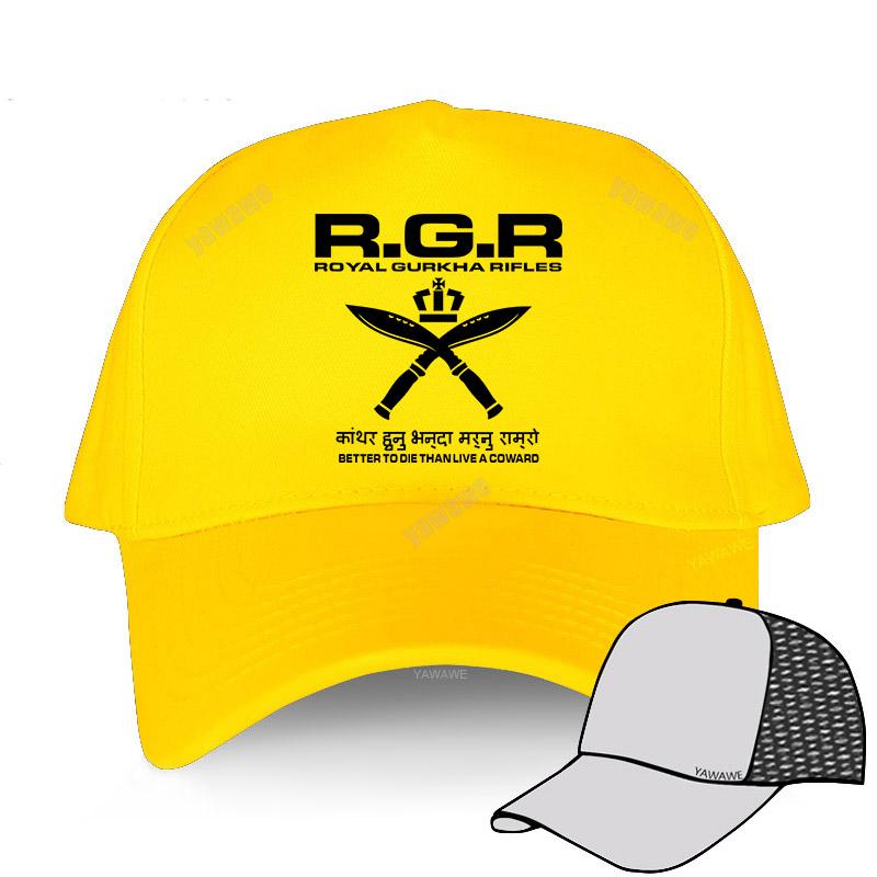 NOmo Home Nieuwe aankomst Unisex's mode veelkleurige Baseball Caps RGR ROYAL GURKHA RIFLES Vrouwen hiphop stijl pet tieners outdoor casual hoed Adjustable
