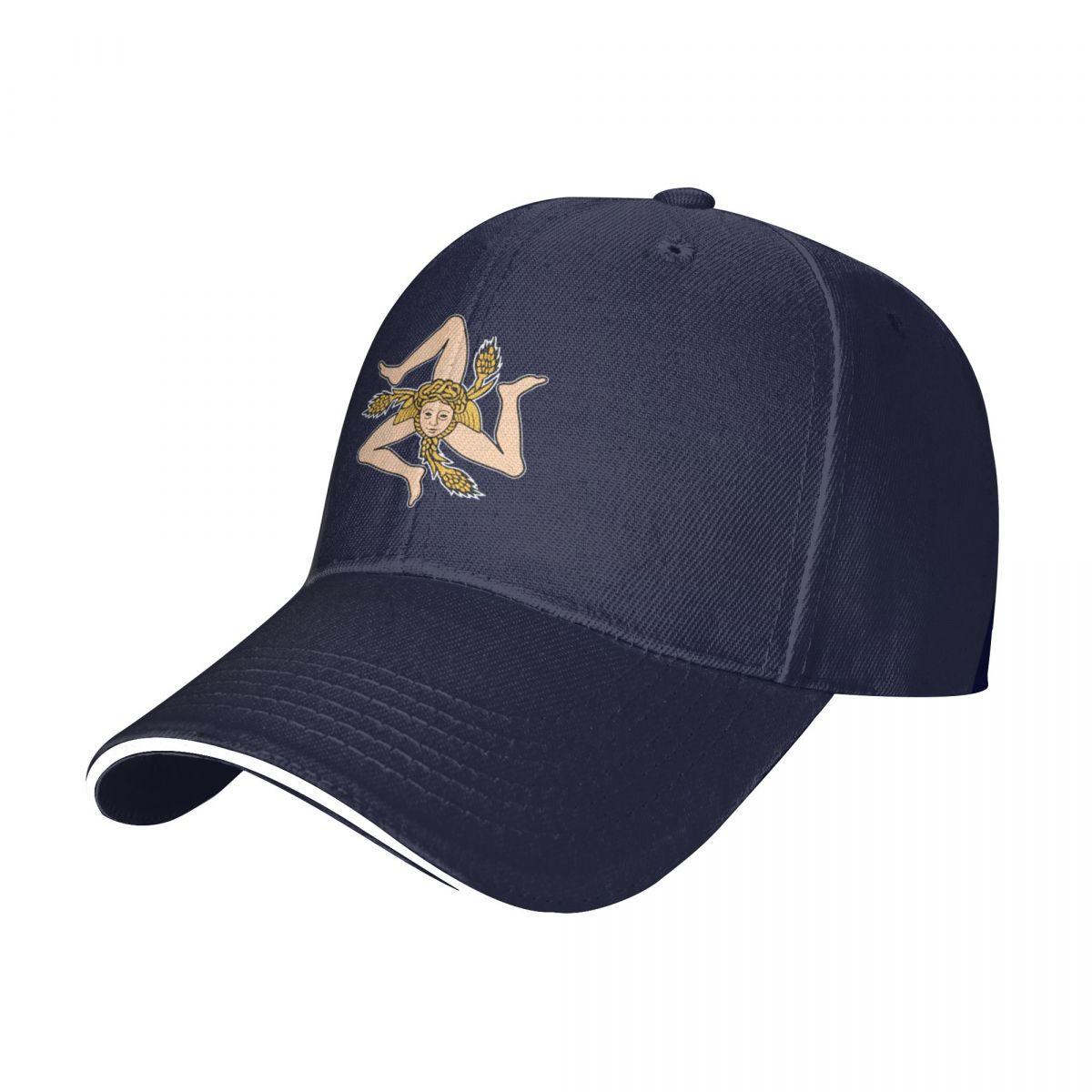 DDecorative Home Trinacria Triskelion Symbool betekenis Het eiland Unisex Cap Baseball Cap Golfhoed Unisex Dameswinterhoed Unisex's