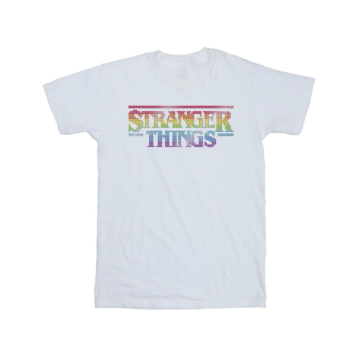 Pertemba FR - Apparel Netflix Girls Stranger Things Rainbow Dot-logo katoenen T-shirt 12-13