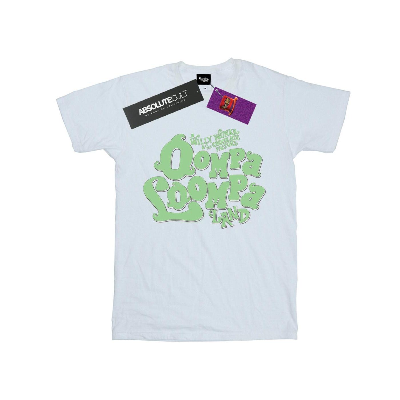 Willy Wonka And The Chocolate Factory Willy Wonka en de chocoladefabriek Oompa Loompa Land katoenen T-shirt voor meisjes 7-8 Years