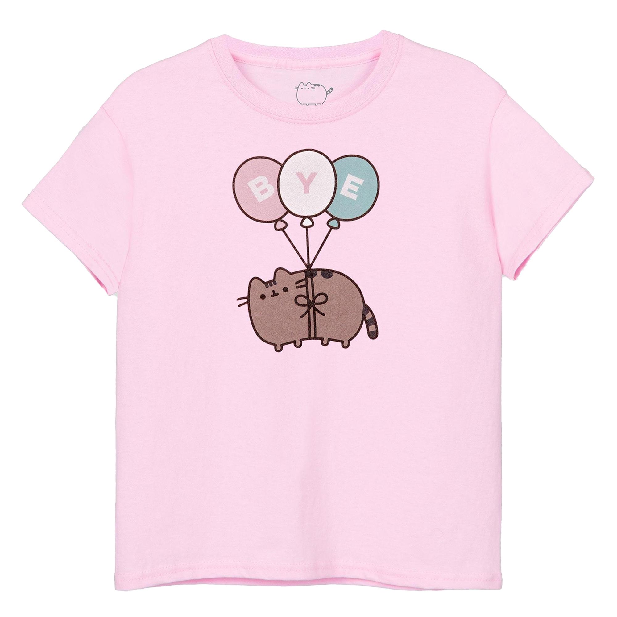 Pusheen Girls Bye Balloons T-shirt met korte mouwen 13-14