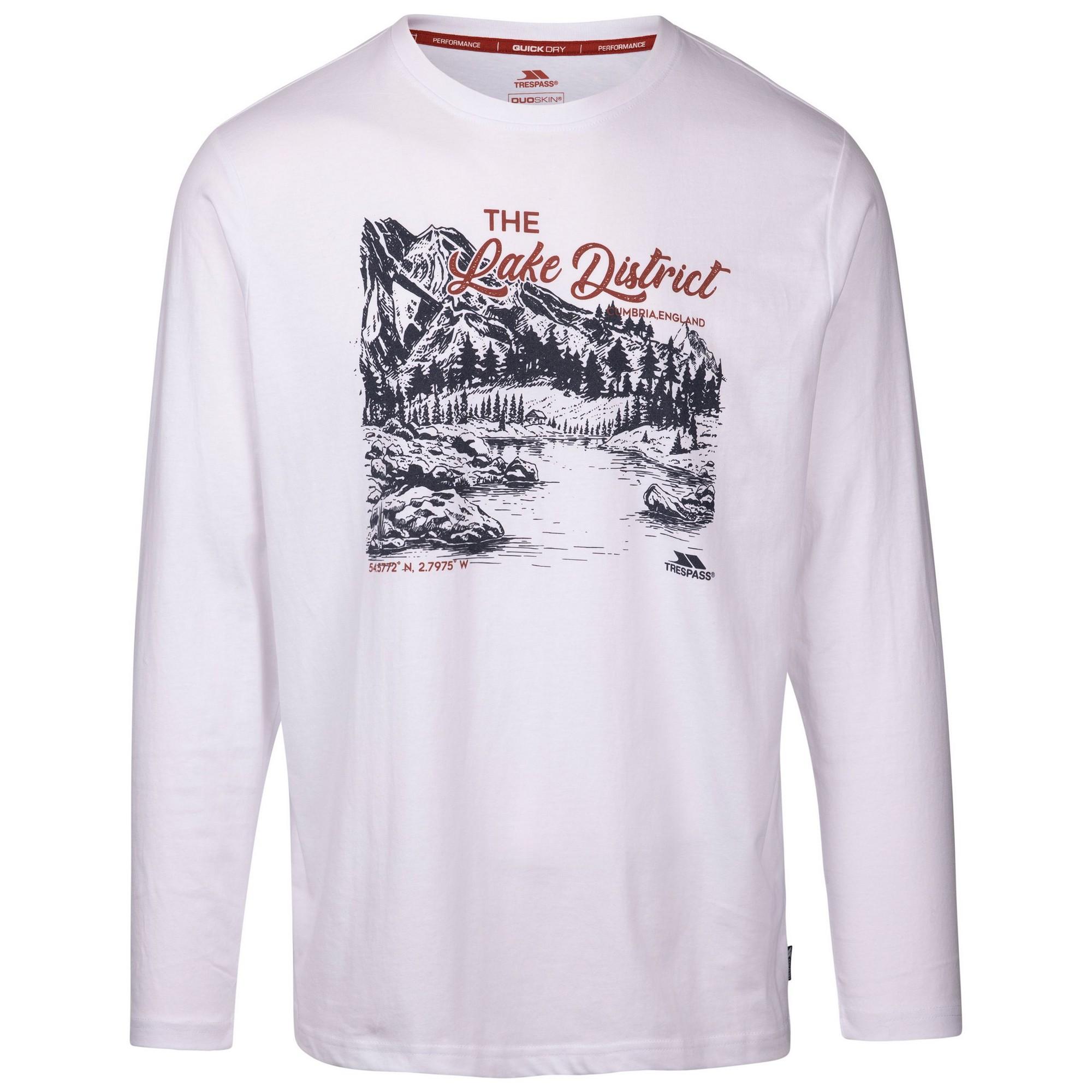 Trespass Heren Chira bedrukt T-shirt met lange mouwen XS