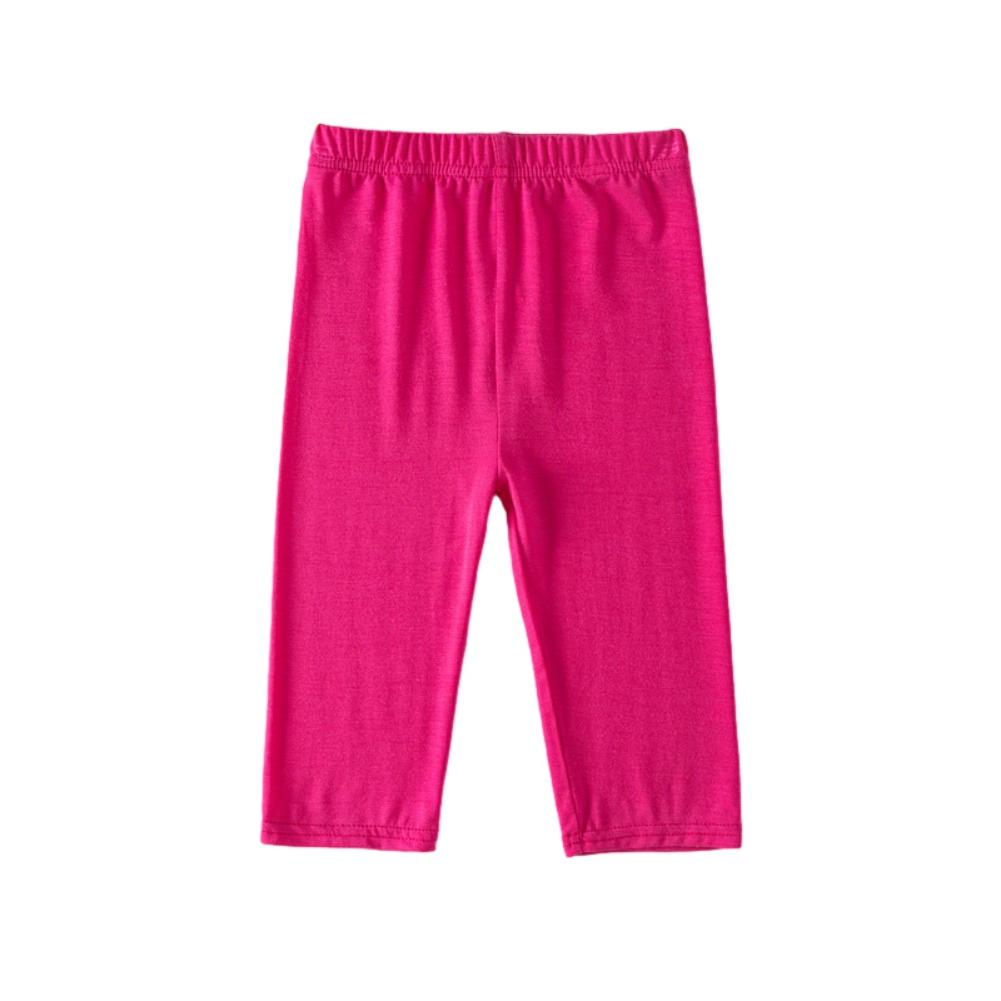 Sunshine kids clothing Meisjes 4-10 jaar korte leggings effen kleur elastische knielange broek 100