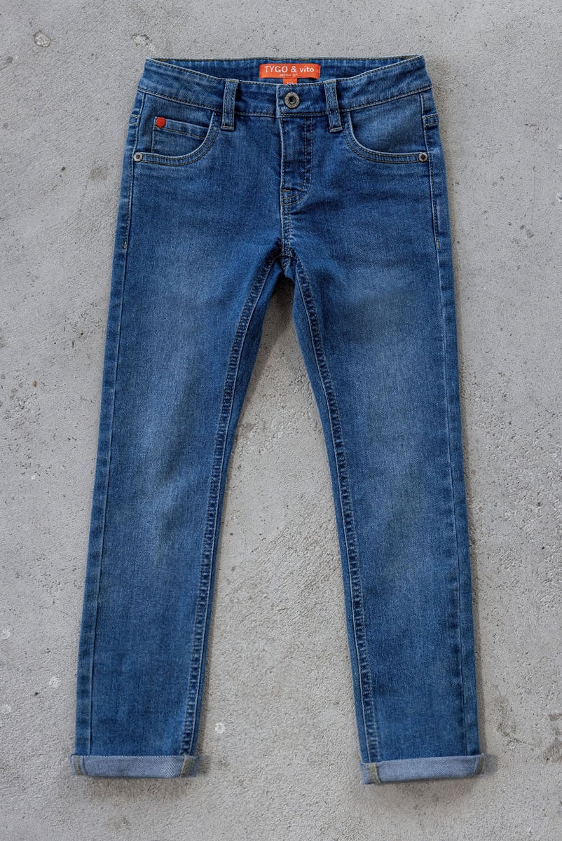 Tygo & Vito winter jeans broek jongens - blauw - slim fit