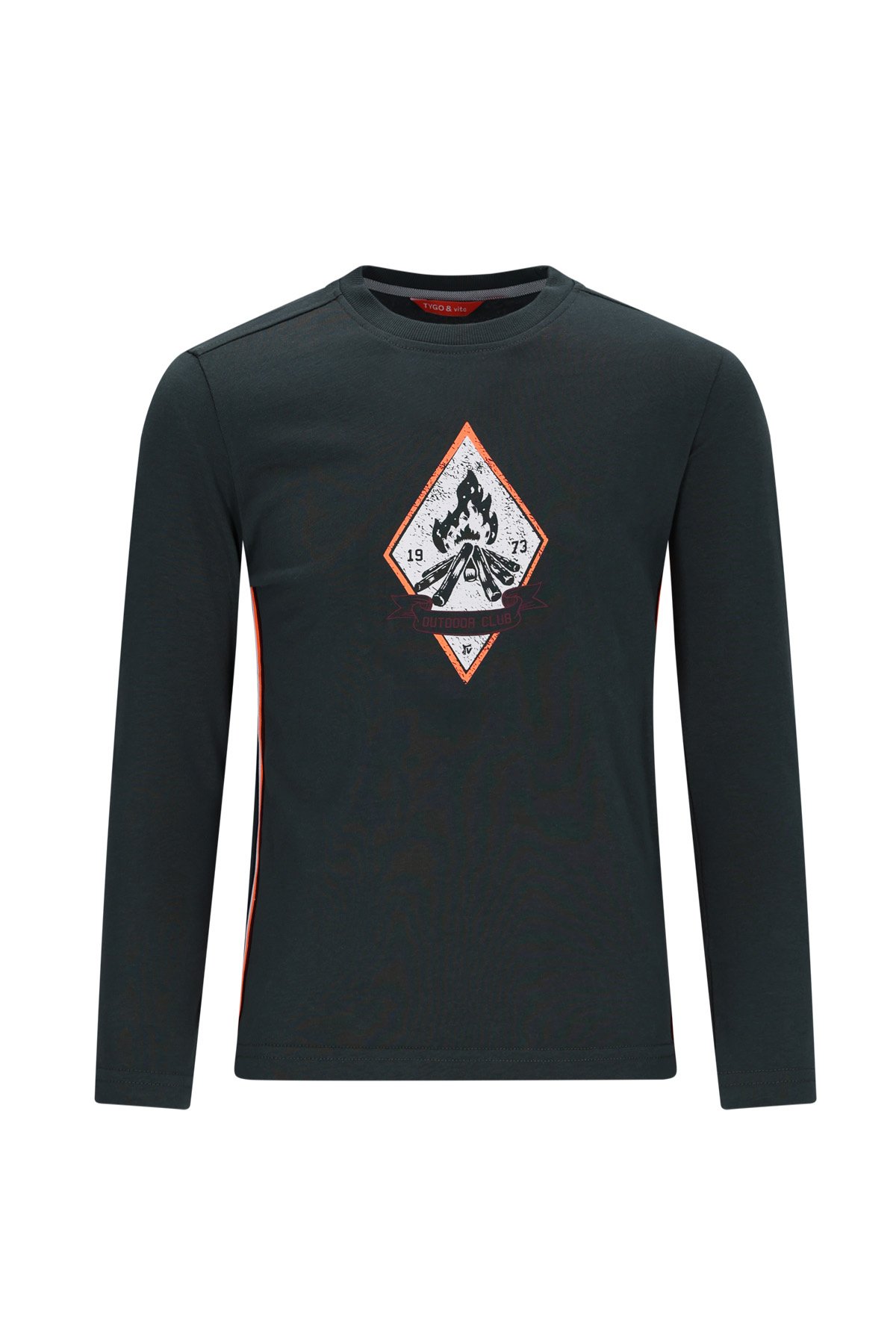 Tygo & Vito winter t-shirt jongens - groen - Mason - longsleeve