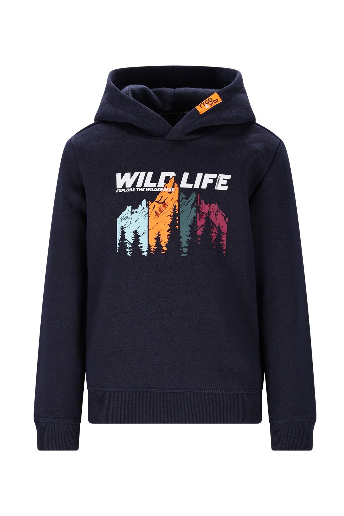 Tygo & Vito winter hoodie jongens - navy blauw - Henk