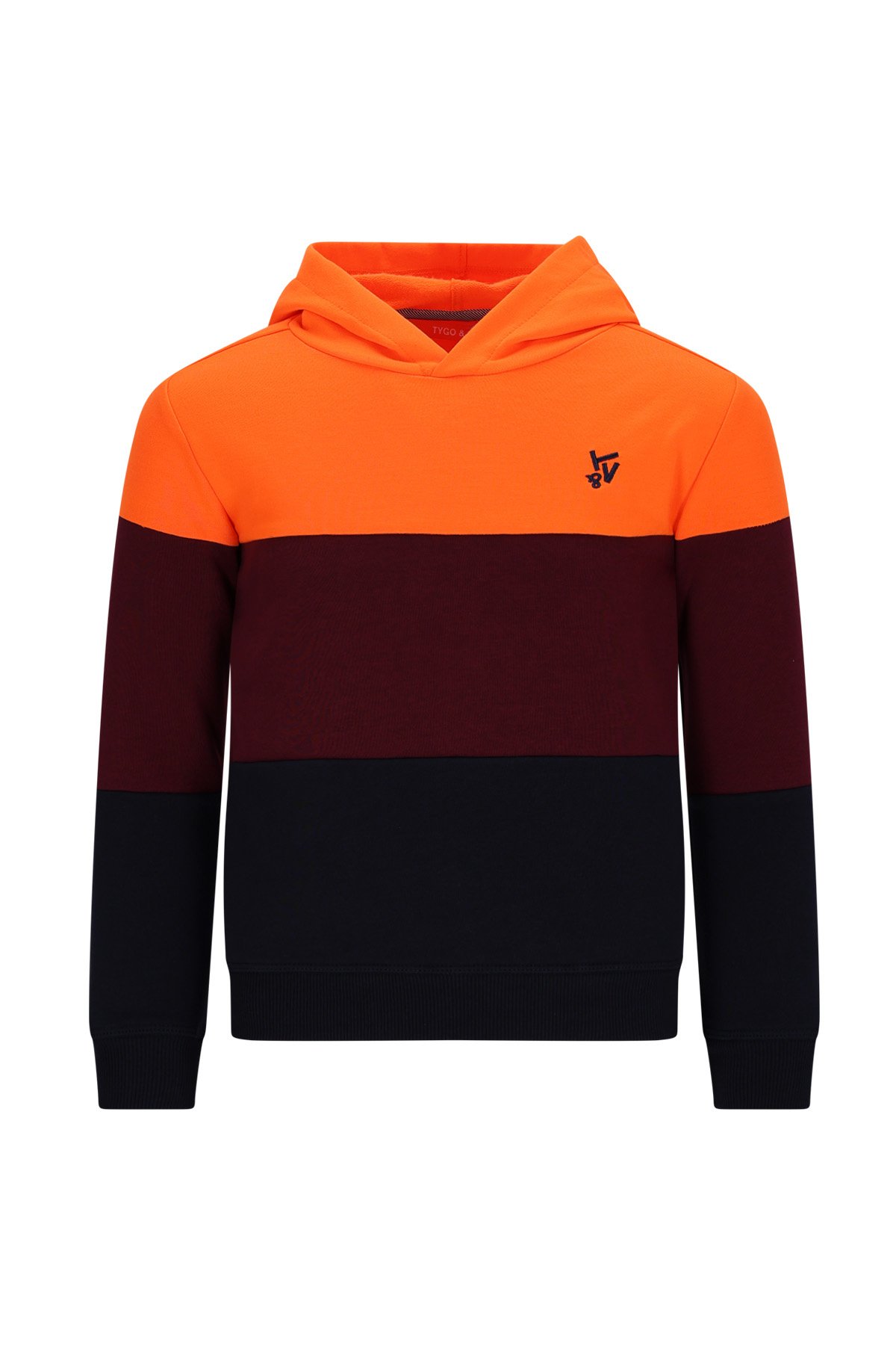 Tygo & Vito winter hoodie jongens - bordeaux rood - Hessel