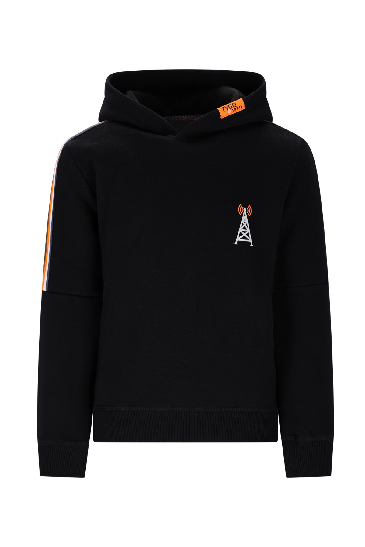 Tygo & Vito winter hoodie jongens - zwart - Hero