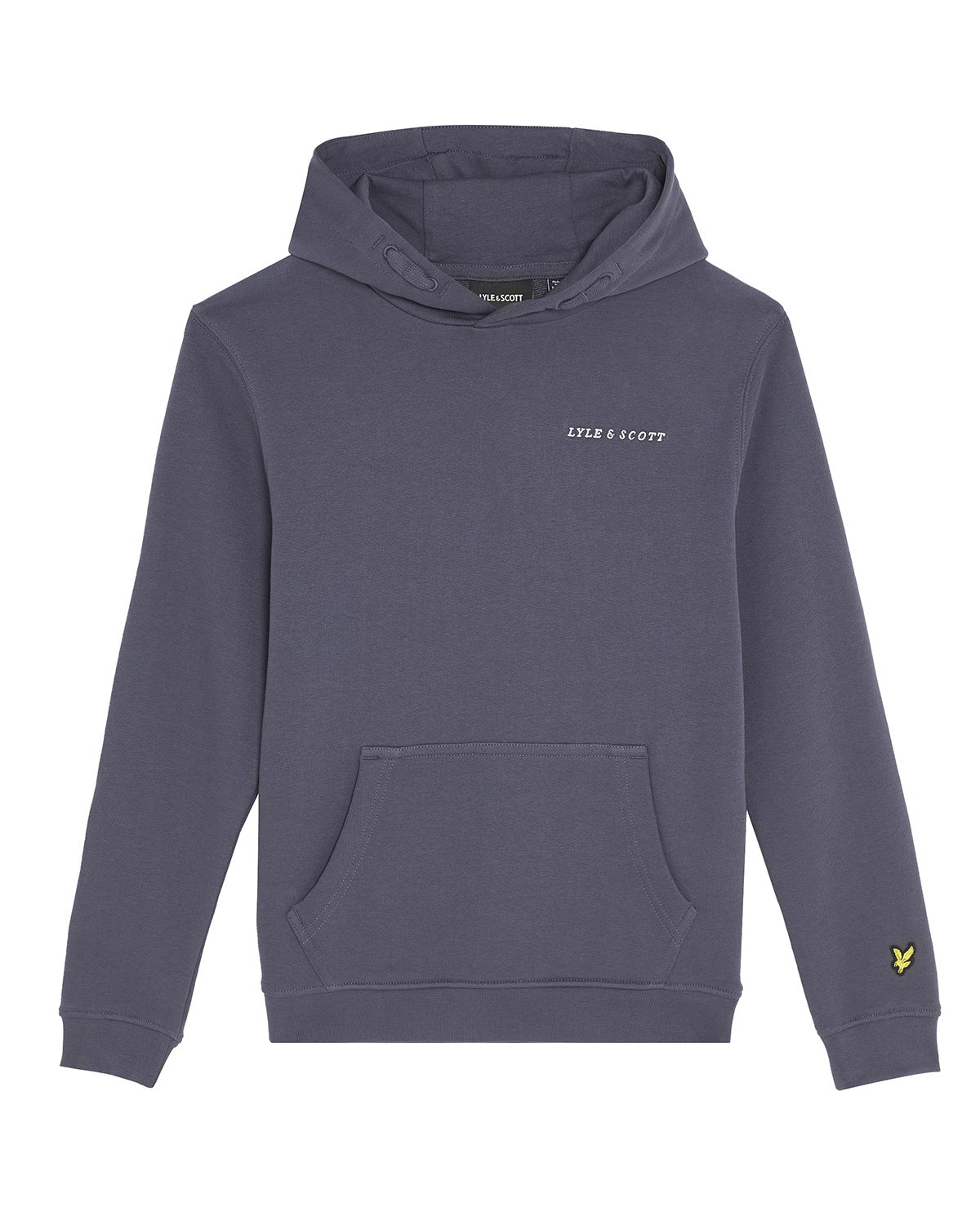 Lyle & Scott winter hoodie jongens - donker blauw - Script - geborduurd