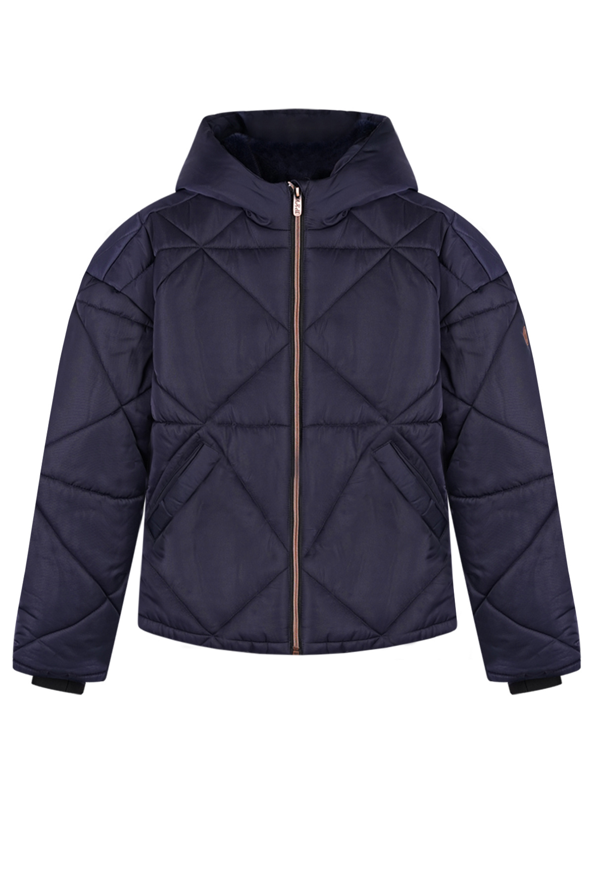 NoBell winter winterjas meisjes - navy blauw - Buffer - kort, capuchon