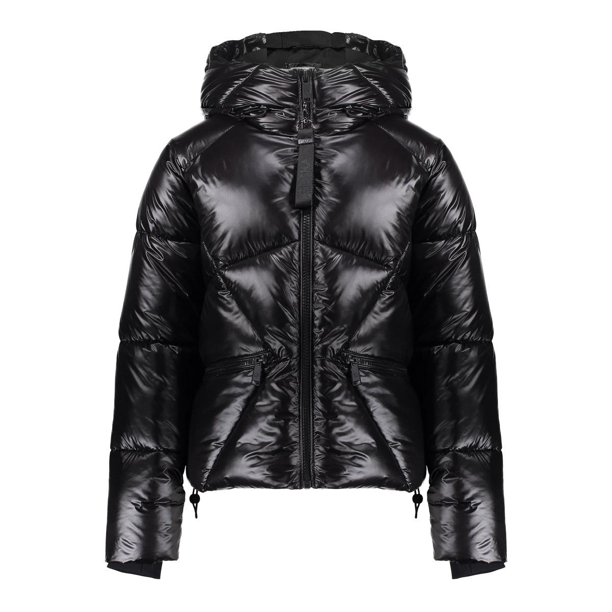 Geisha winter jas meisjes - zwart - boxy