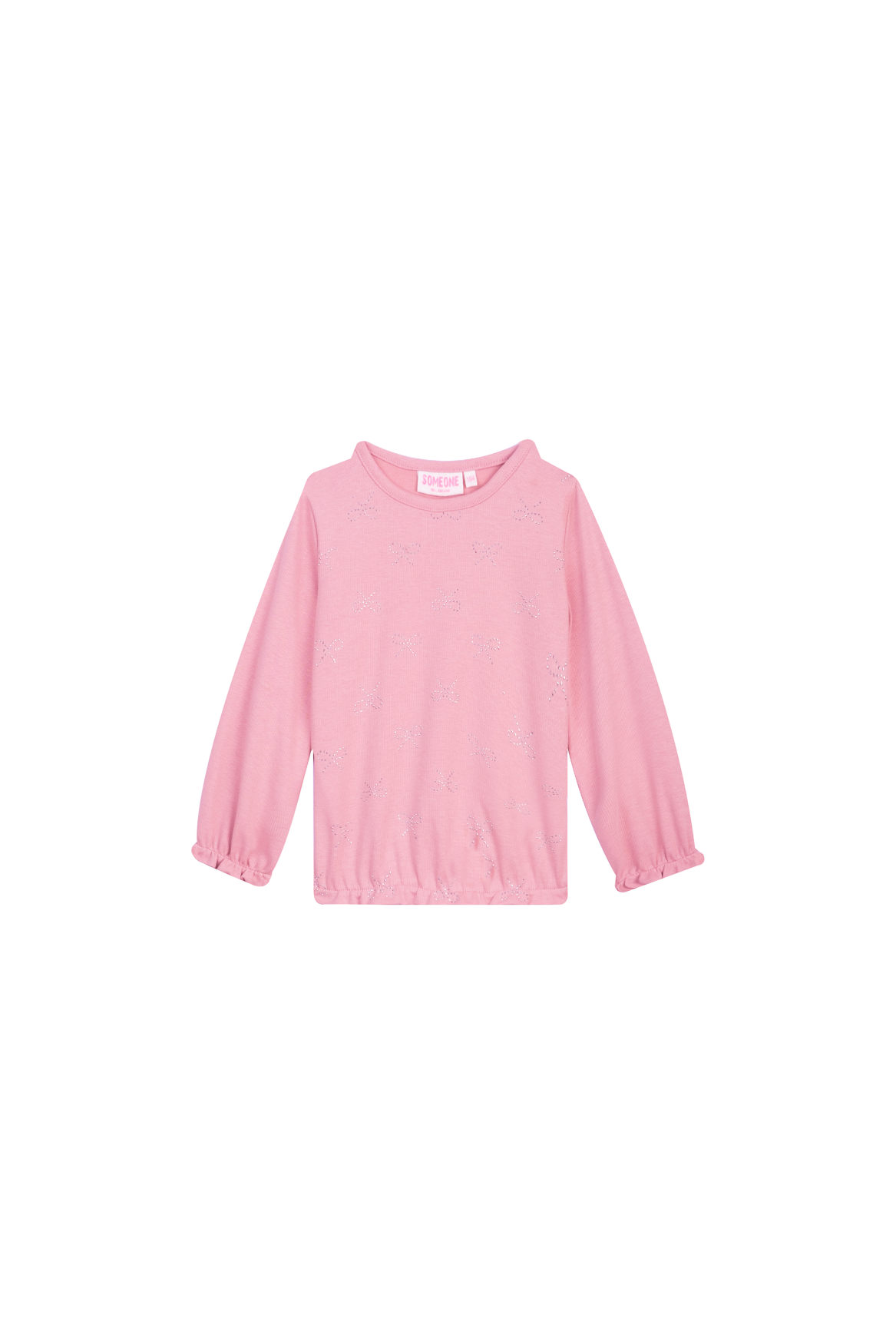 Someone winter t-shirt meisjes - licht roze - Lizanne