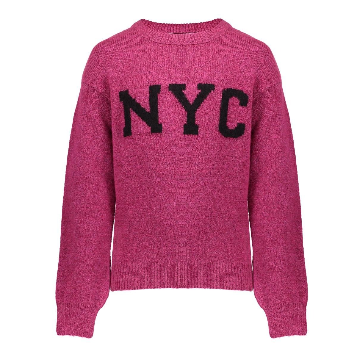 Geisha winter trui meisjes - roze/zwart - NYC