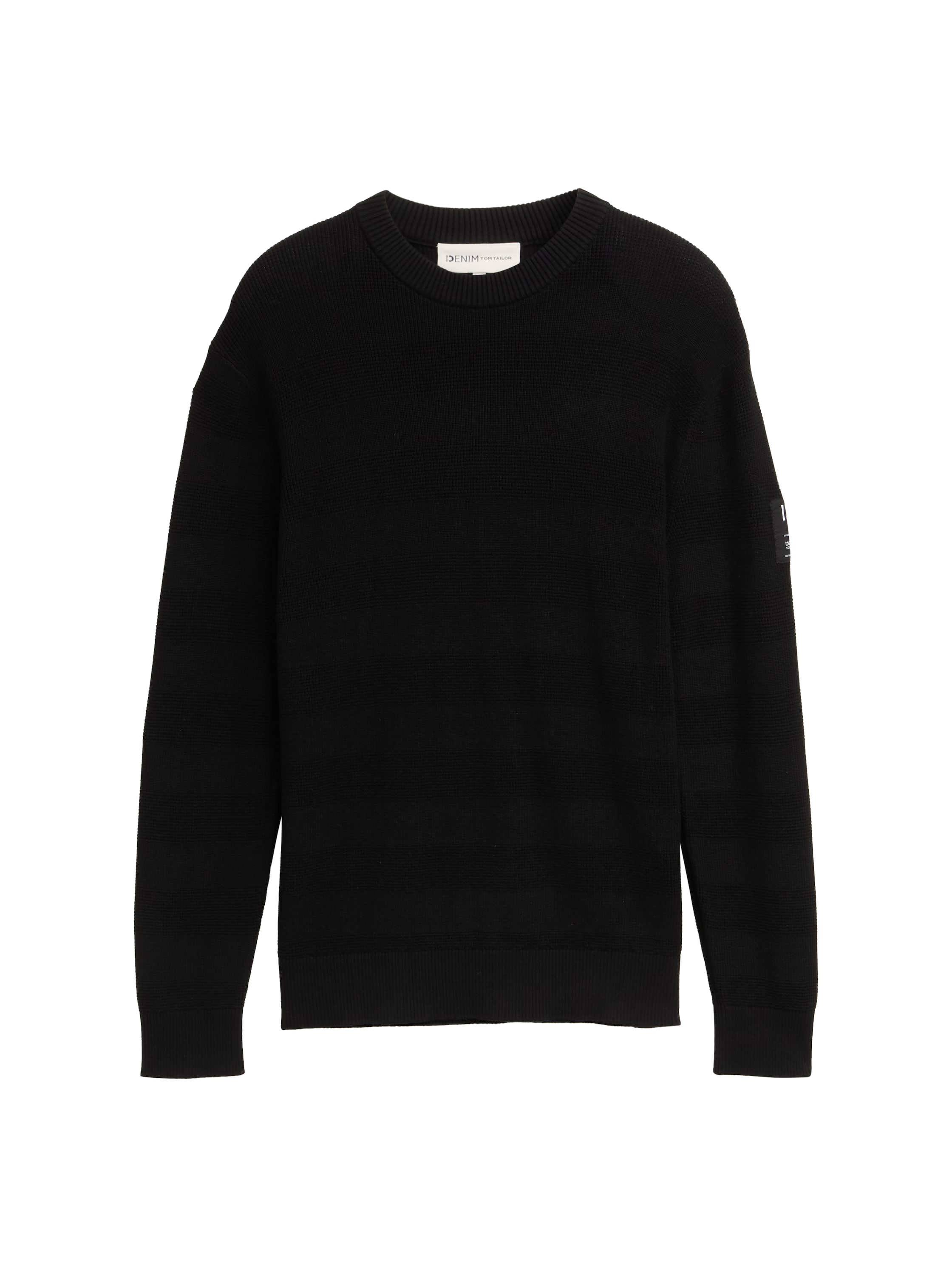 Tom Tailor Basic structured crewneck knit