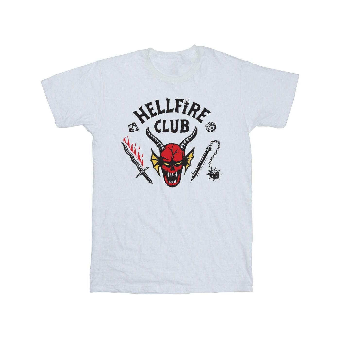 Pertemba FR - Apparel Netflix Boys Stranger Things Hellfire Club T-shirt 12-13 wit