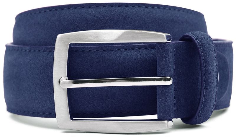 Suitable Riem Suede Royal Blauw
