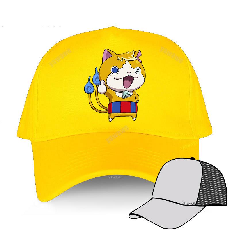 Animedrama Nieuwste heren zomerpet katoen ademende hoeden outdoor anime Yokai Watch Nieuwste yawawe baseball caps unisex hiphophoed Adjustable