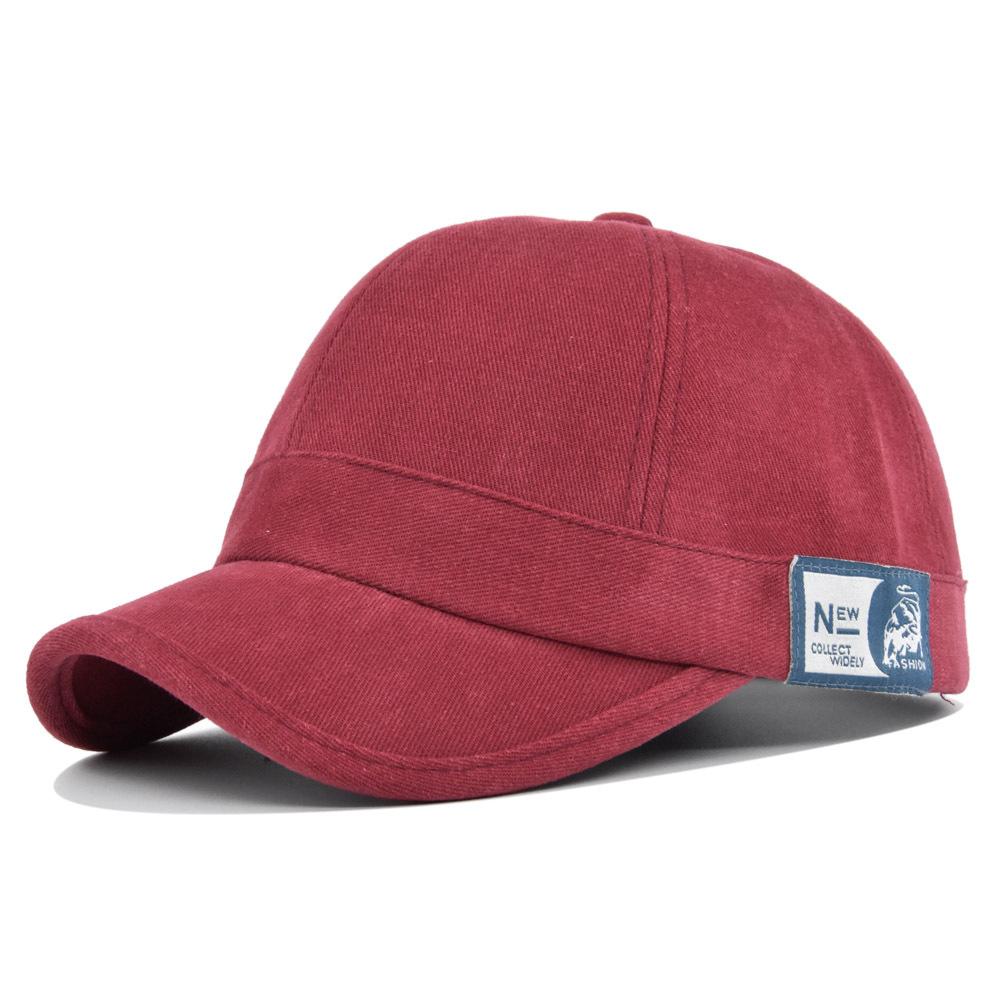 Floral CAP Korte rand suède baseballpet unisex dames katoenen vintage letters borduurwerk baseballpet verstelbare outdoor vizier pet snapback hoed