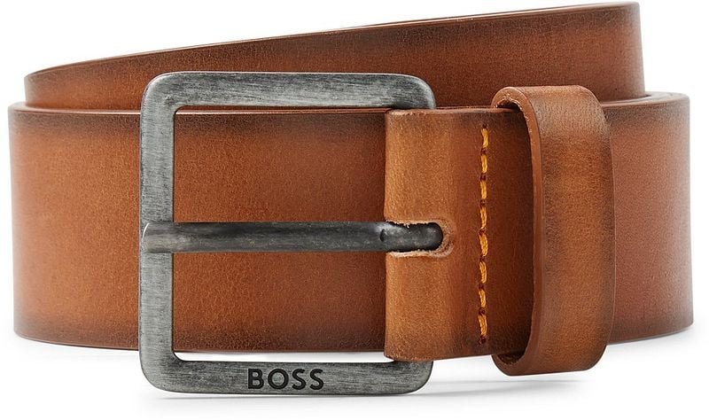 Boss Riem Leer Bruin