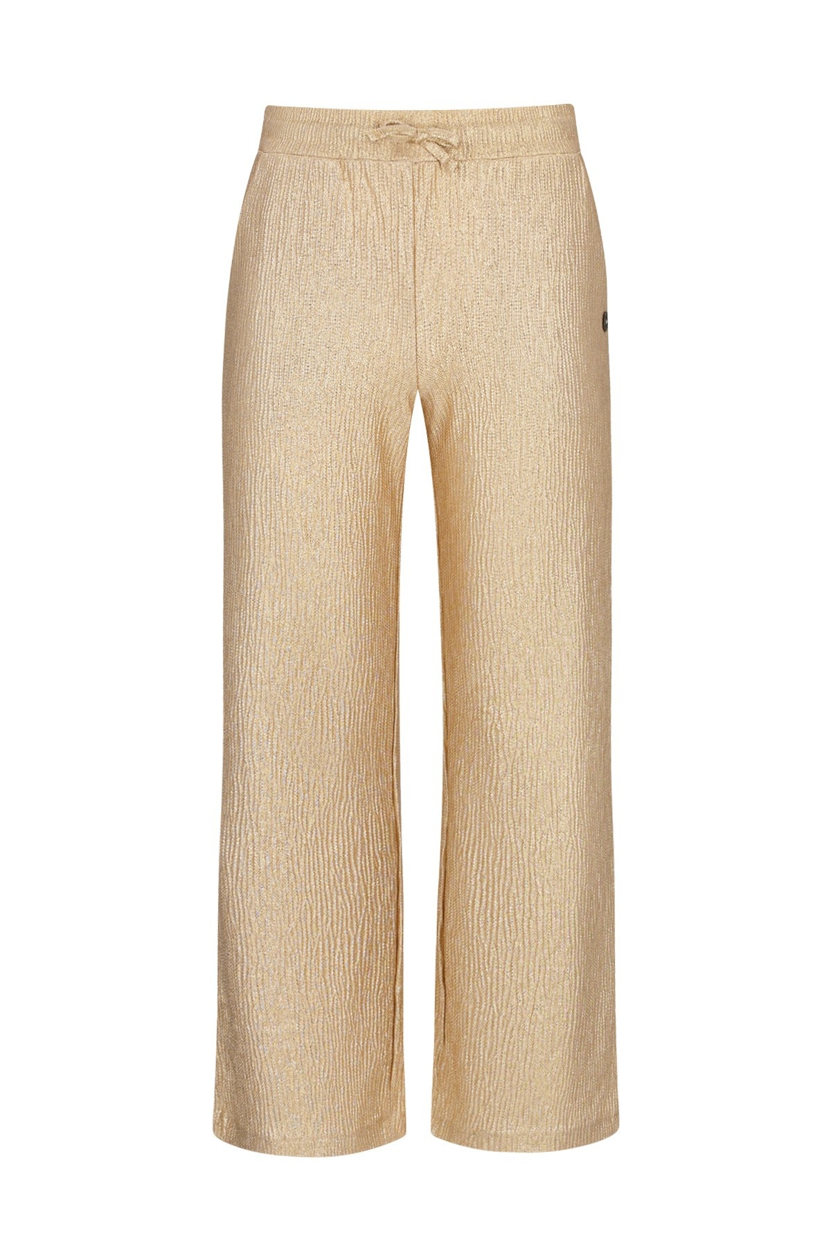 Like Flo winter straight leg broek meisjes - goud - Fenya - metallic