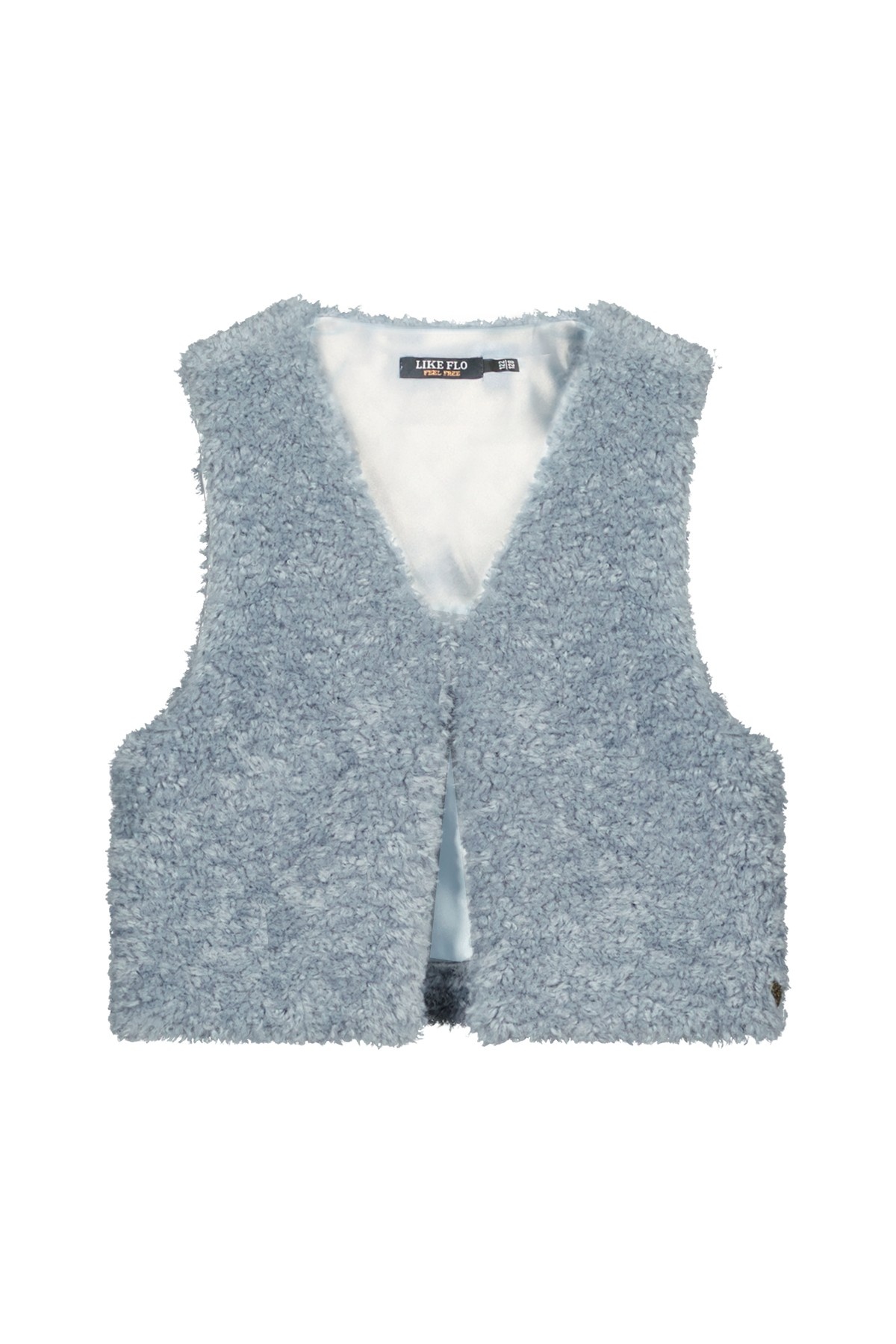 Like Flo winter gilet meisjes - blauw - Diam - fur
